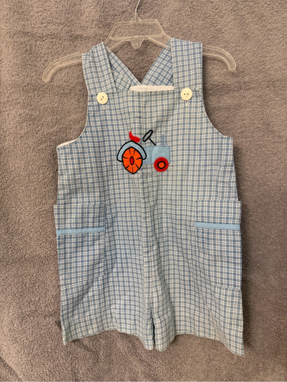 House of Hatten Light Blue Plaid Button-Up Shirt
